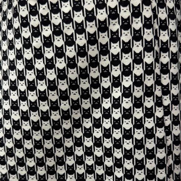 Black and White Cat Checkered Women's Blazer - Picture 3 of 3